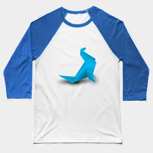 Origami Sea Lion T-Shirt Baseball T-Shirt